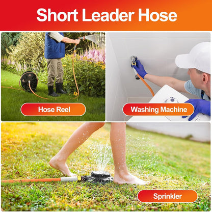 Garden Water Hose 50 ft x 5/8" for yard, Heavy Duty & Flexible