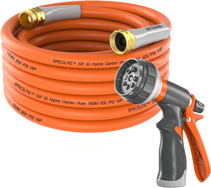 Garden Water Hose 50 ft x 5/8" for yard, Heavy Duty & Flexible