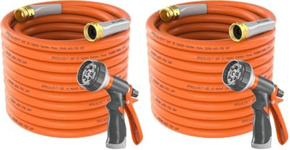 Garden Water Hose 50 ft x 5/8" for yard, Heavy Duty & Flexible