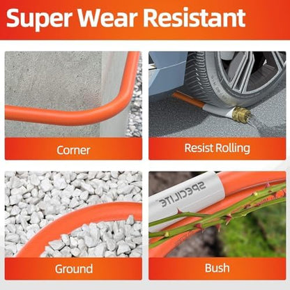 Garden Water Hose 50 ft x 5/8" for yard, Heavy Duty & Flexible