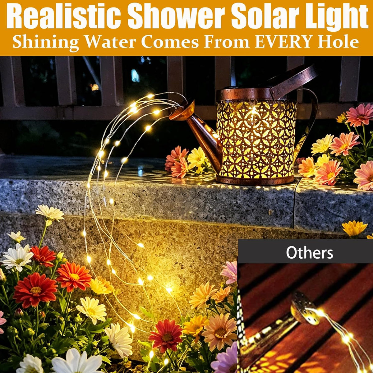 Solar Watering Can Light,Garden Decor Gifts for Mom Grandma Large
