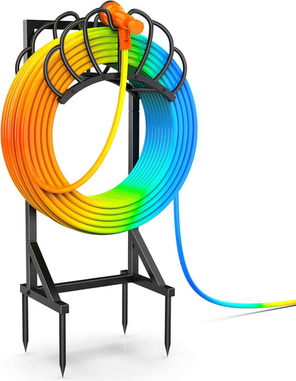 Garden Water Hose Holder for Outside Hose Stand Hanger Rack Freestanding