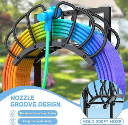 Garden Water Hose Holder for Outside Hose Stand Hanger Rack Freestanding