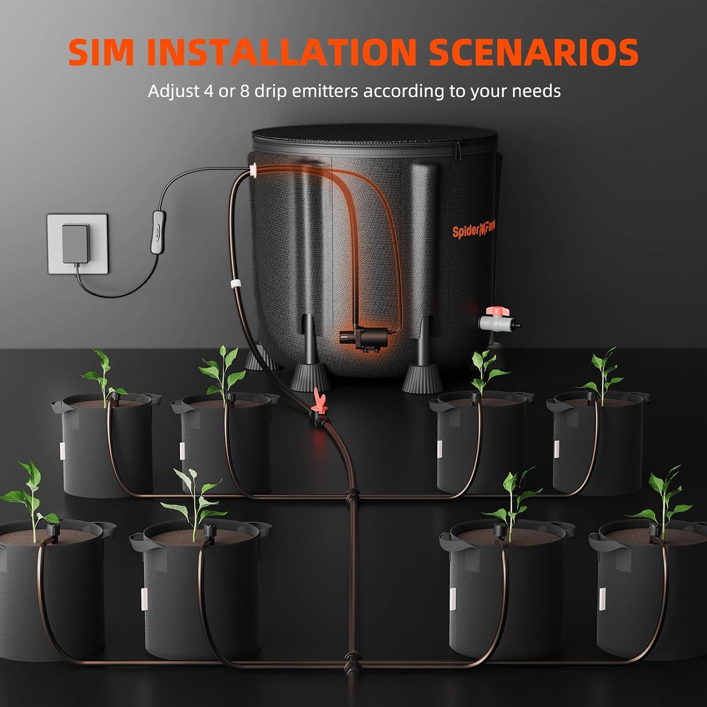 Drip Irrigation Kit with Bucket Indoor Plant Watering System
