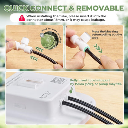 Solar Drip Irrigation System with Timer, Automatic Plant Watering