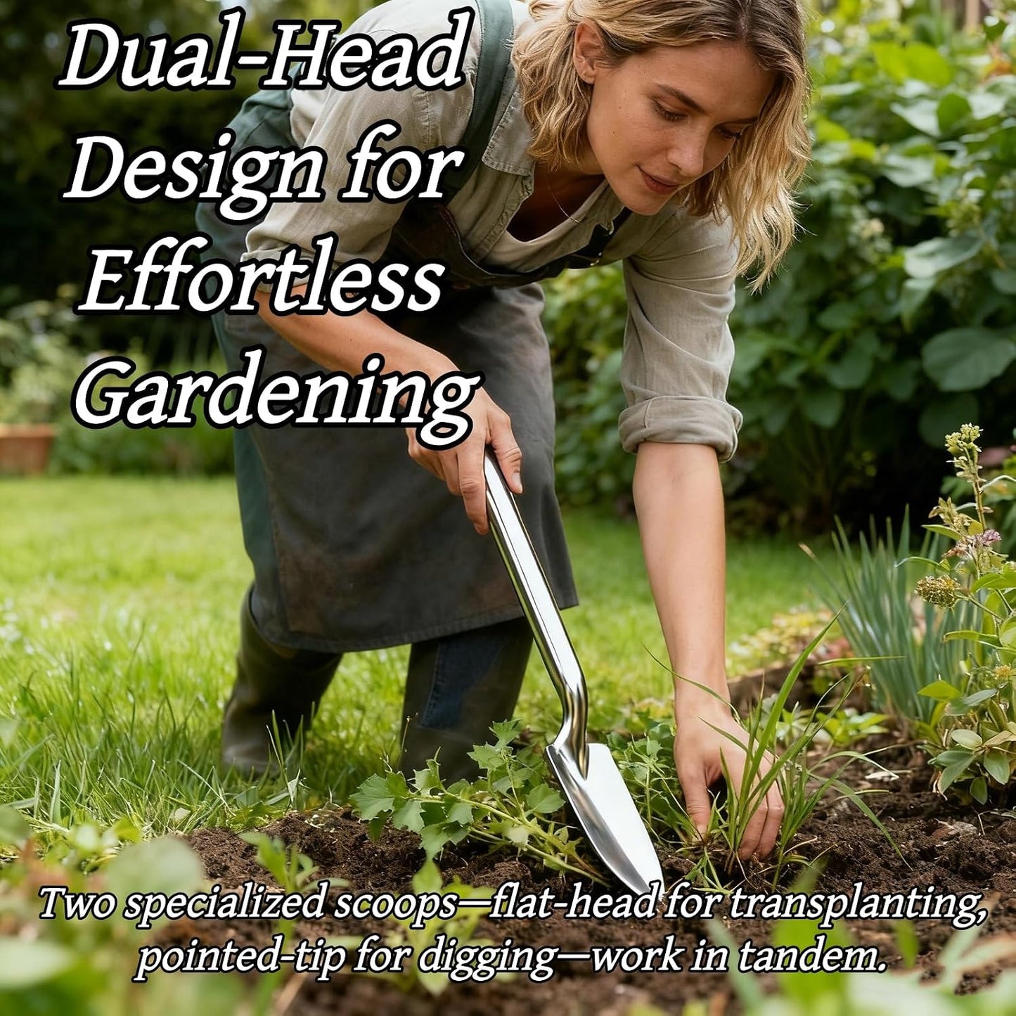 2 Piece Stainless Steel Gardening Tool Set