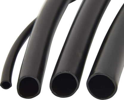 052020P 1/2-Inch Drip Irrigation Water Supply Tubing, For Garden Irrigation Drippers, Emitters, and Systems, Black Polyethylene