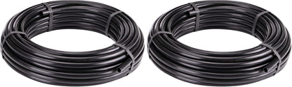 052020P 1/2-Inch Drip Irrigation Water Supply Tubing, For Garden Irrigation Drippers, Emitters, and Systems, Black Polyethylene