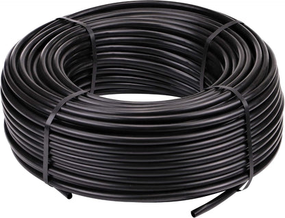 052020P 1/2-Inch Drip Irrigation Water Supply Tubing, For Garden Irrigation Drippers, Emitters, and Systems, Black Polyethylene