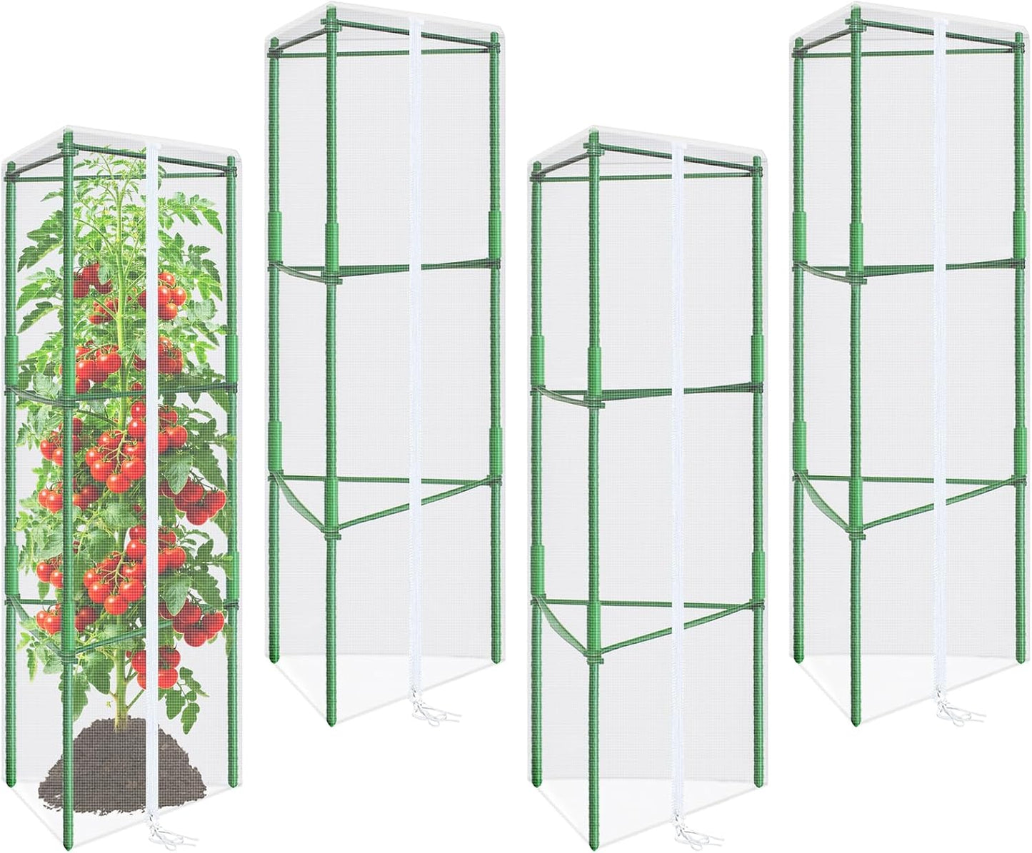 45x16.1 in Garden Tomato Plant Cover Netting for Tomato Cage