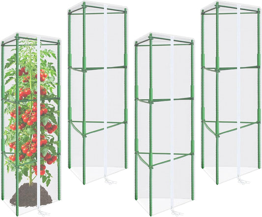 45x16.1 in Garden Tomato Plant Cover Netting for Tomato Cage