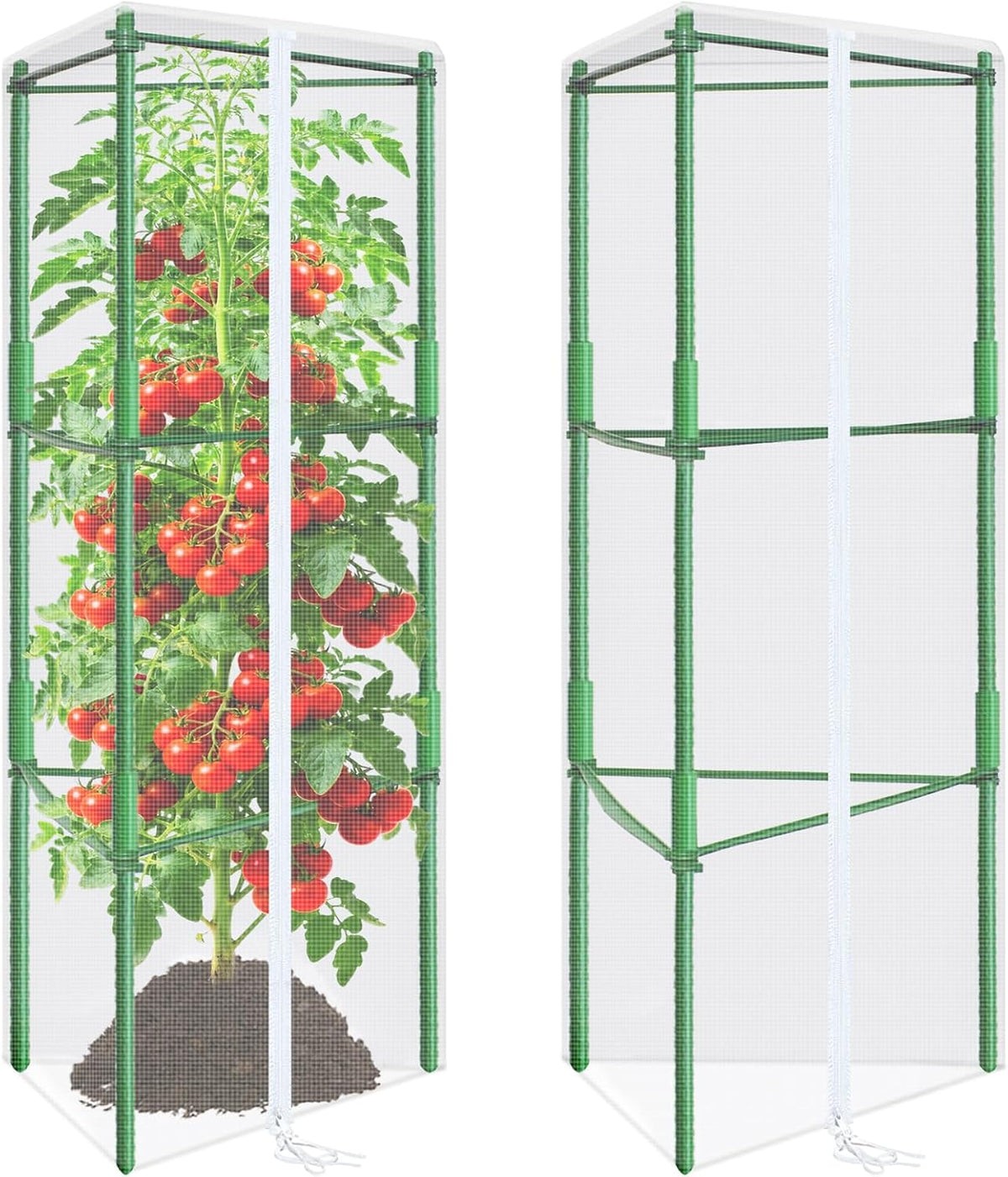 45x16.1 in Garden Tomato Plant Cover Netting for Tomato Cage
