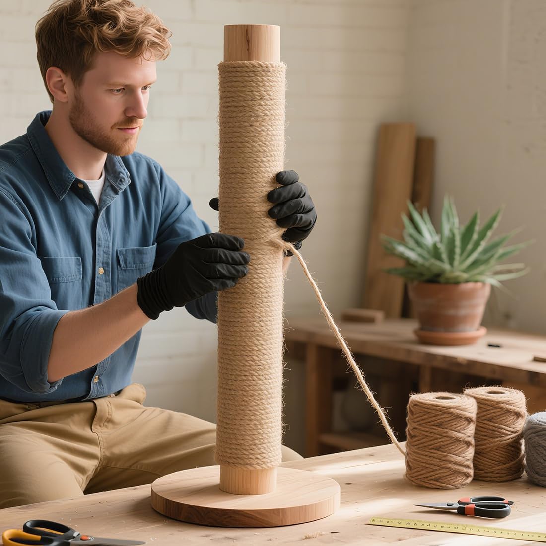 1000FT Natural Jute Twine String Bulk Hemp Rope Cord for Crafts Gardening Gift Wrapping Wedding Décor Packing Material Burlap Ribbon Christmas Knitting Macrame Decoration (Brown 2mm* 1000ft)