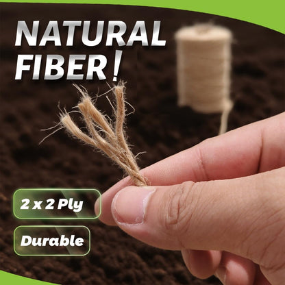 1000FT Natural Jute Twine String Bulk Hemp Rope Cord for Crafts Gardening Gift Wrapping Wedding Décor Packing Material Burlap Ribbon Christmas Knitting Macrame Decoration (Brown 2mm* 1000ft)