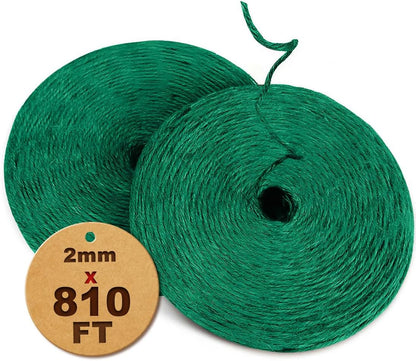 1000FT Natural Jute Twine String Bulk Hemp Rope Cord for Crafts Gardening Gift Wrapping Wedding Décor Packing Material Burlap Ribbon Christmas Knitting Macrame Decoration (Brown 2mm* 1000ft)