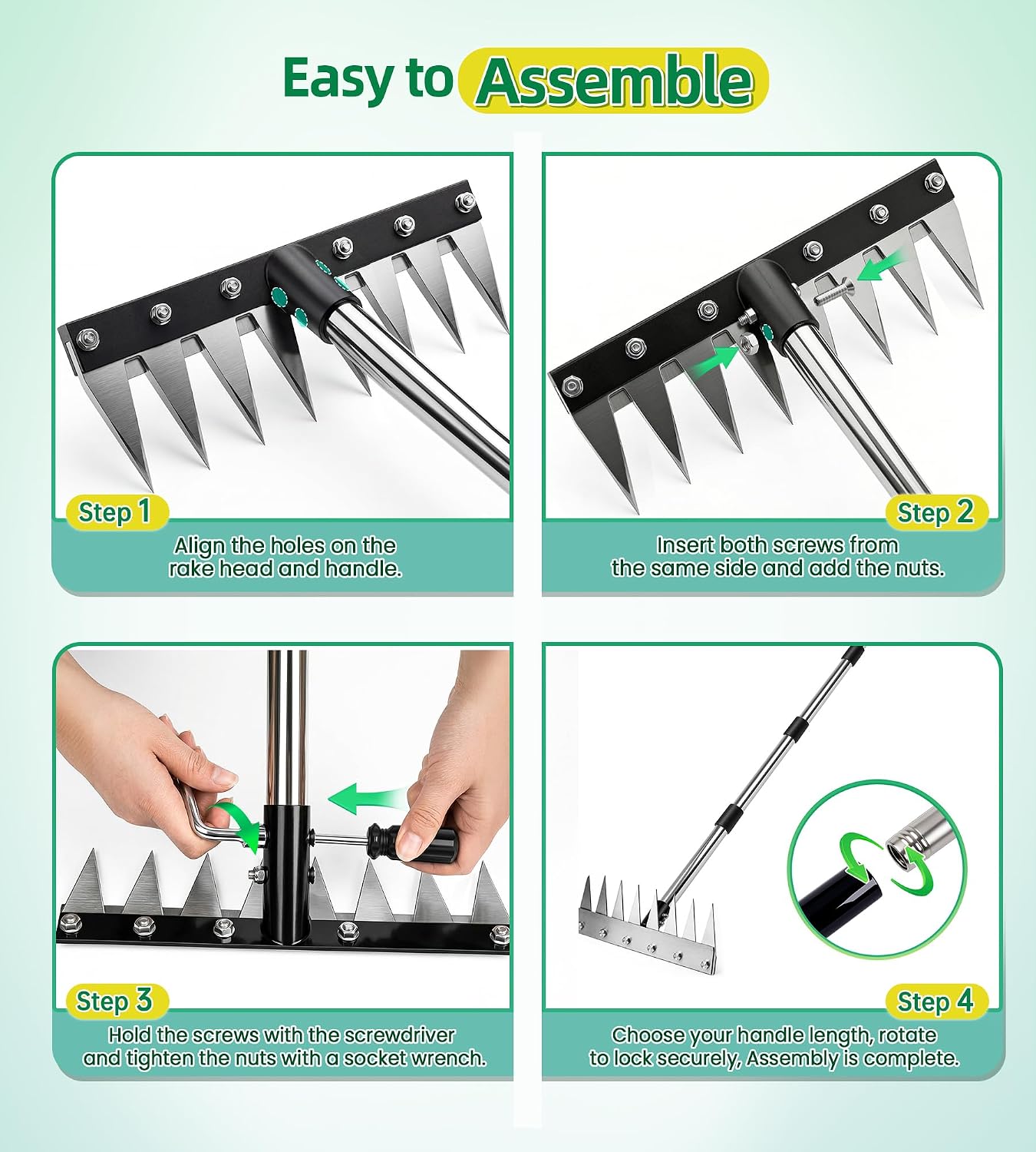 Weeding Rake Puller Tool for Garden,Heavy Duty Iron Weed Puller Cutter Tool
