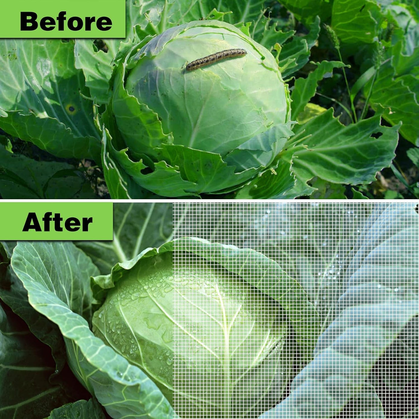 Garden Netting Ultra Fine 8x10ft, Insect Net Bug Mesh for Garden Plants