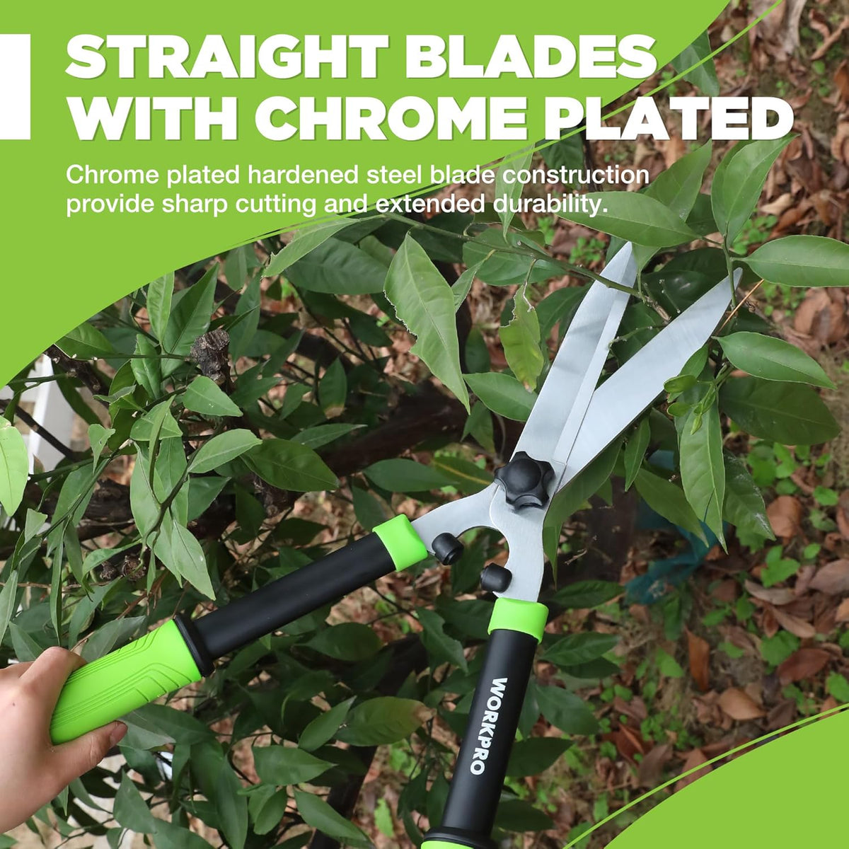 Hedge Shears, 23" Hedge Clippers with Sharp High Carbon Steel Blade