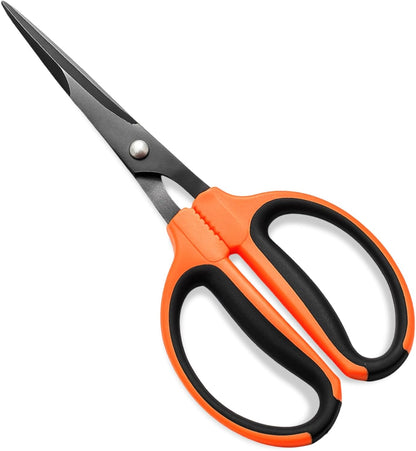 3 Packs Trimming Scissors Teflon Coated Non Stick Blades Pruning Shears Gardening Hand Pruning Snips with Straight Stainless Steel Precision Blade