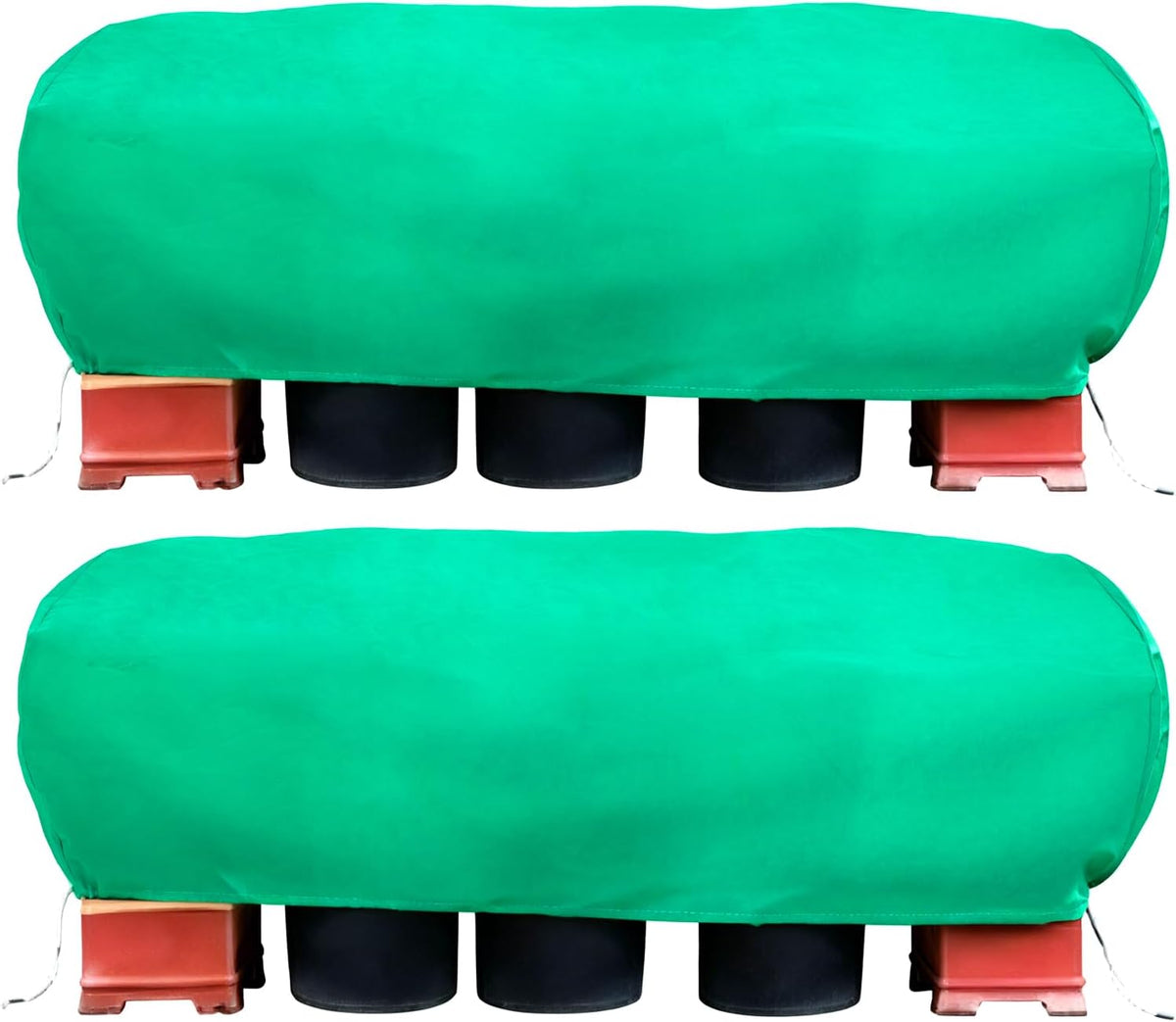Plant Covers Freeze Protection, 2 Pack Frost Covers Cloth with Drawstring (39.3" x 17.7" x 15.7") Plant Protection Cover Bags Frost Blankets for Outdoor Winter Cold Weather Shrubs Trees