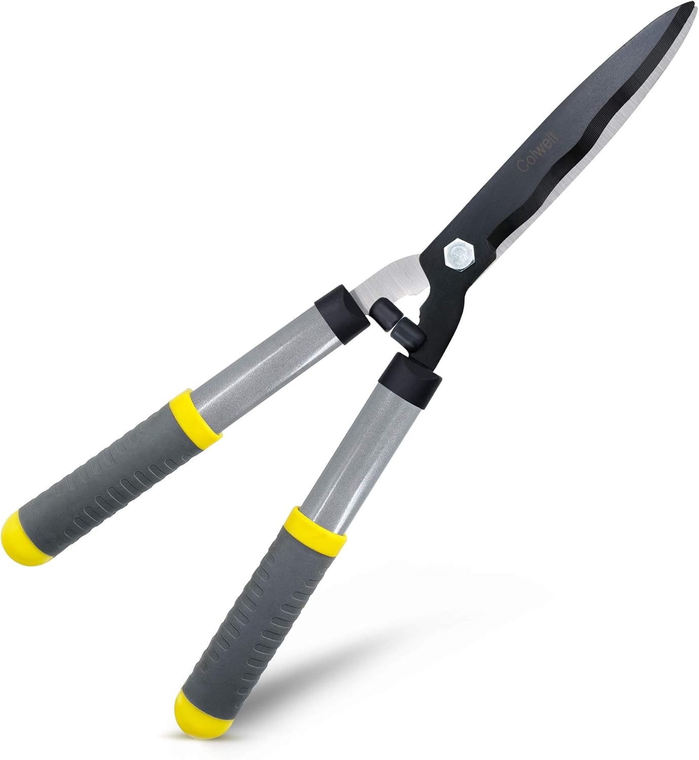 Hedge Clippers 21'', Hedge Shears for Trimming Borders, Boxwood, and Bushes, Hedge Gardening Shears with Carbon Steel Sharp Blades & Ergonomic Comfortable Handle