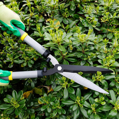 Hedge Clippers 21'', Hedge Shears for Trimming Borders, Boxwood, and Bushes, Hedge Gardening Shears with Carbon Steel Sharp Blades & Ergonomic Comfortable Handle