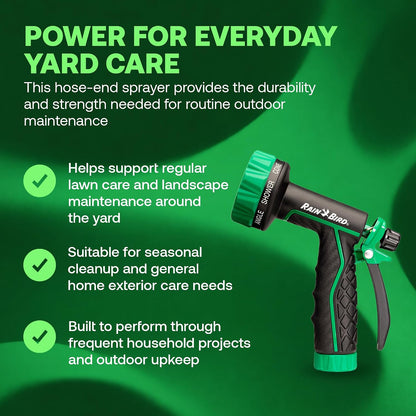 TRNZL8PRT 8-Pattern Rear Trigger Garden Hose Nozzle