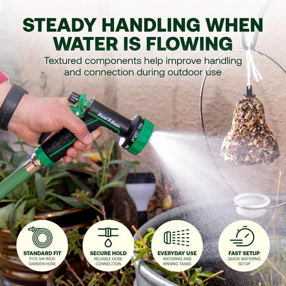 TRNZL8PRT 8-Pattern Rear Trigger Garden Hose Nozzle