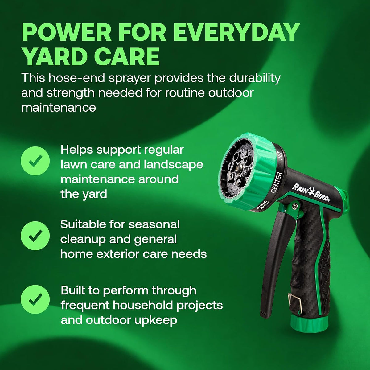 TRNZL8PRT 8-Pattern Rear Trigger Garden Hose Nozzle