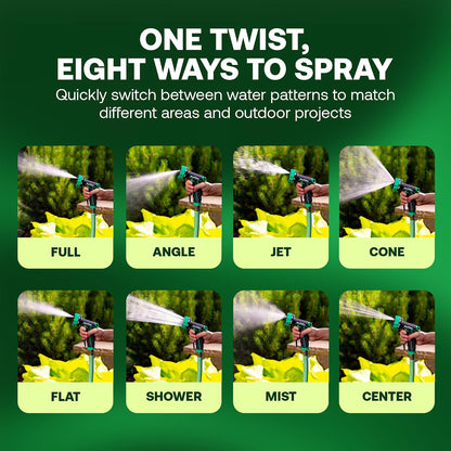TRNZL8PRT 8-Pattern Rear Trigger Garden Hose Nozzle