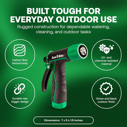 TRNZL8PRT 8-Pattern Rear Trigger Garden Hose Nozzle
