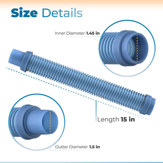GW7911 Short Pool Vacuum Leader Hose Fits for Pentair Rebel Kreepy Krauly