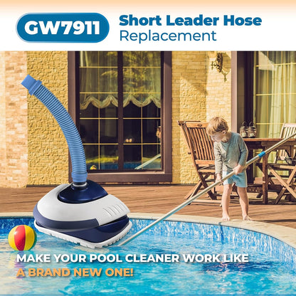 GW7911 Short Pool Vacuum Leader Hose Fits for Pentair Rebel Kreepy Krauly