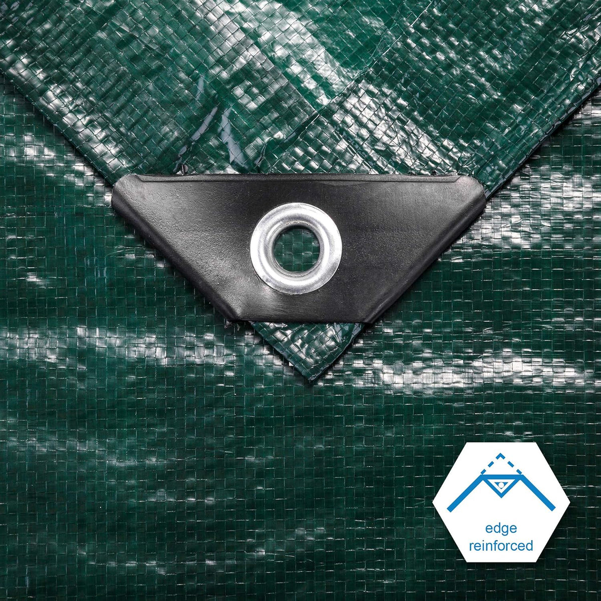 8x10Ft Multipurpose Waterproof Poly Tarp Cover 8 Mil, Green