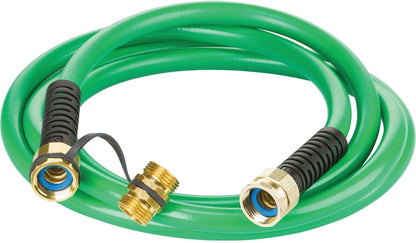 1/2 in ID x 10 ft L Garden Hose, PVC Tube, Green, Aluminum x Aluminum Fitting - 1 Each