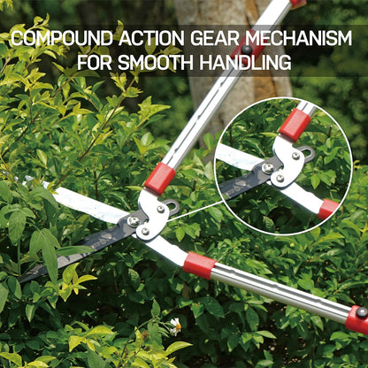 39022 Extendable Hedge Shears with Wavy Blade