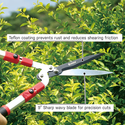 39022 Extendable Hedge Shears with Wavy Blade