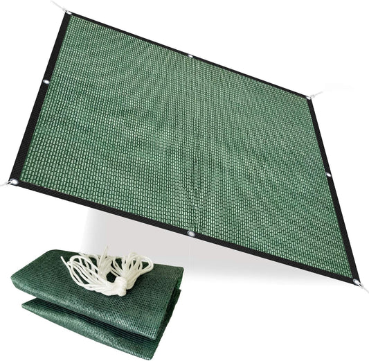 HDPE 50% Sun Block Garden Netting Mesh (6'x3', Green)