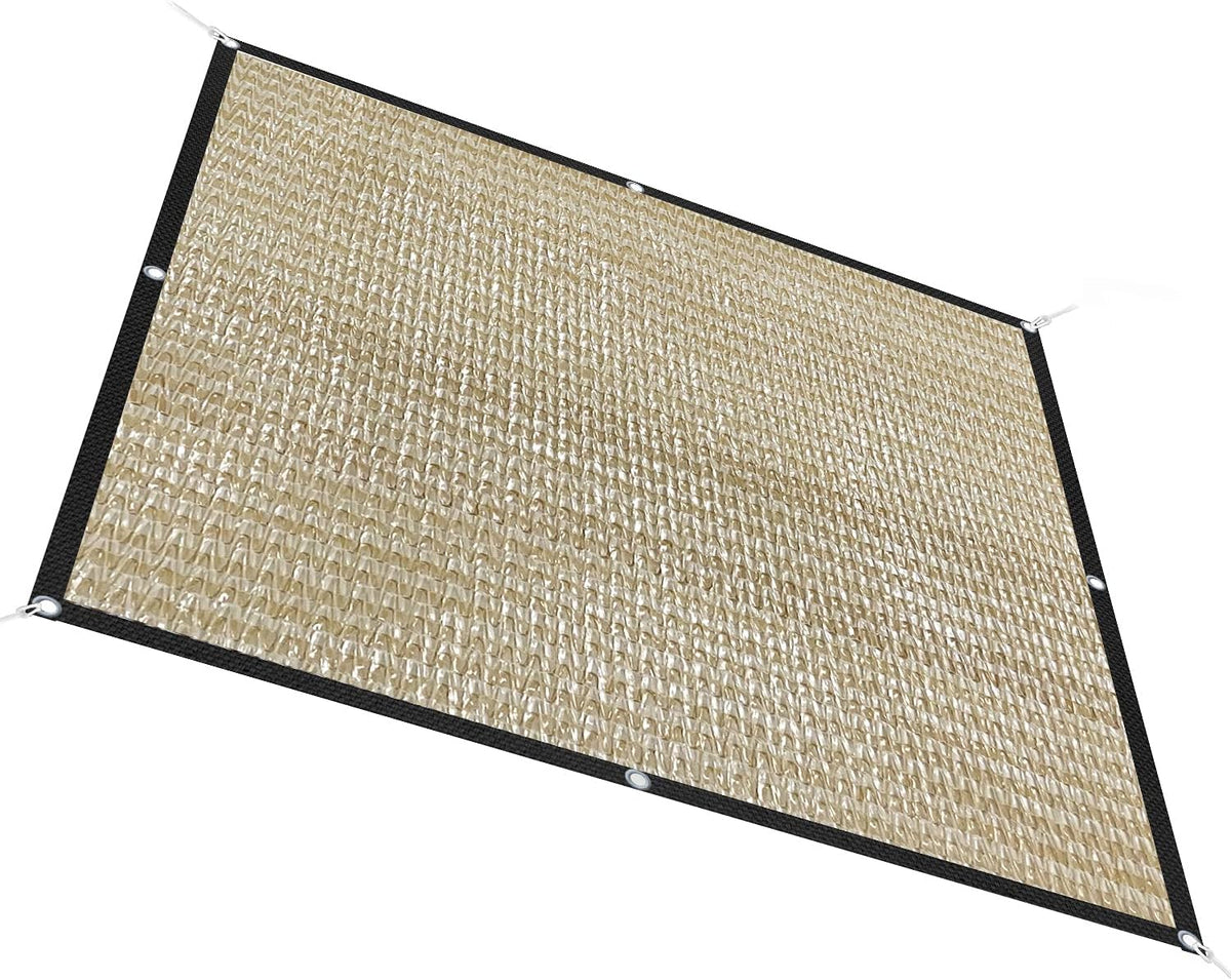 HDPE 50% Sun Block Garden Netting Mesh (6'x3', Green)