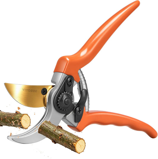 8" Bypass Pruning Shears for Gardening, Heavy-Duty Garden Scissors, Ultra Sharp Pruners with 3/4 in. Cut Capacity, Garden Clippers for Pruning