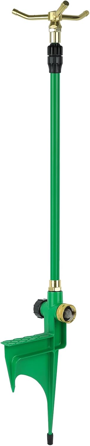 3-Arm Sprinklers for Yard with Adjustable Telescoping Base