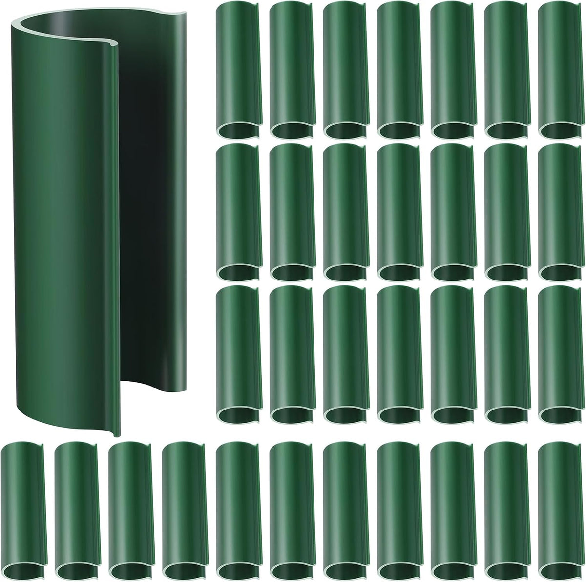 32 Pack 2.4" PVC Pipe Clips Cover Clamp, for 1/2 Inch PVC Pipe, White