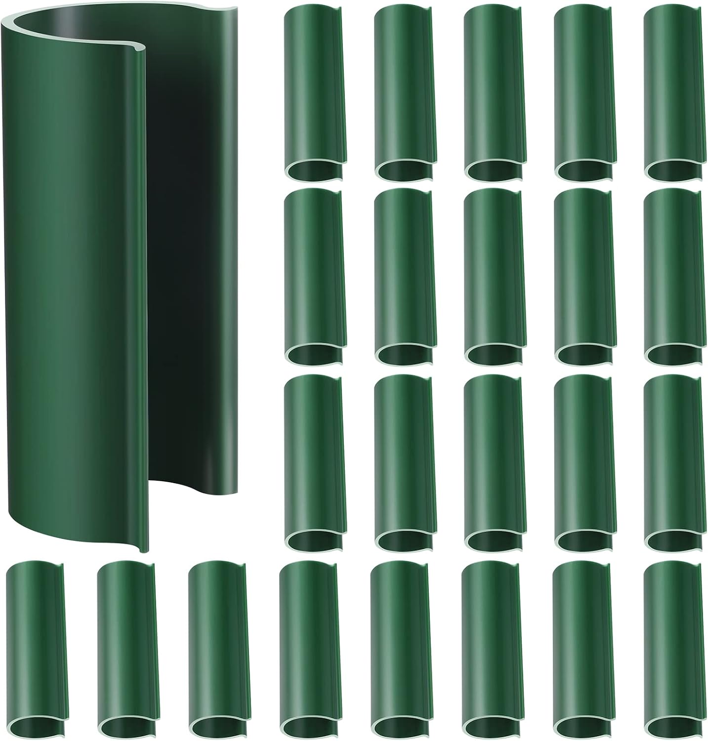 32 Pack 2.4" PVC Pipe Clips Cover Clamp, for 1/2 Inch PVC Pipe, White