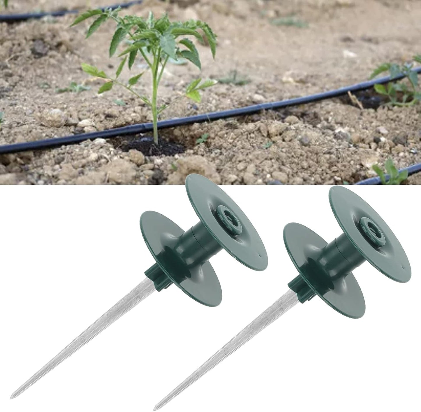 Nan Garden Hose Guide Spike, Zinc Alloy, Prevent Water Pipe Winding, Heavy Duty, 9.7 Inch for Gardens, Lawns, and Greenhouses Gardening Supplies