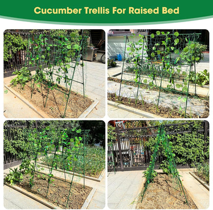 51"x 53" Cucumber Trellis for Raised Bed,Adjust A-Frame Trellis