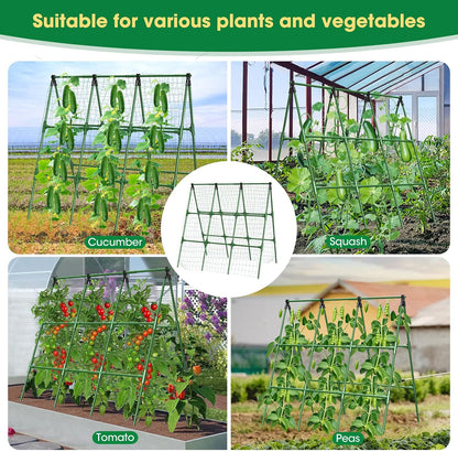 51"x 53" Cucumber Trellis for Raised Bed,Adjust A-Frame Trellis