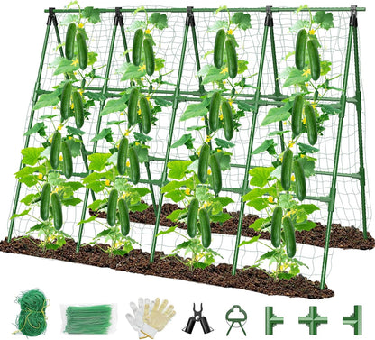 51"x 53" Cucumber Trellis for Raised Bed,Adjust A-Frame Trellis