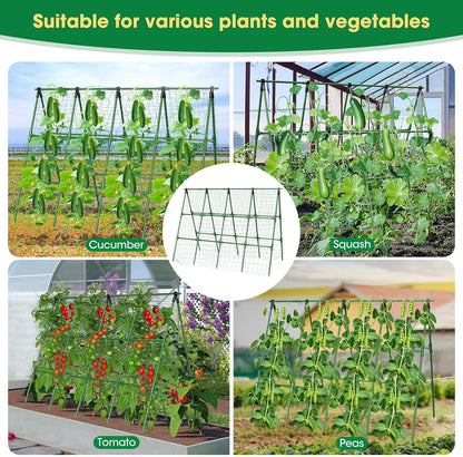 51"x 53" Cucumber Trellis for Raised Bed,Adjust A-Frame Trellis