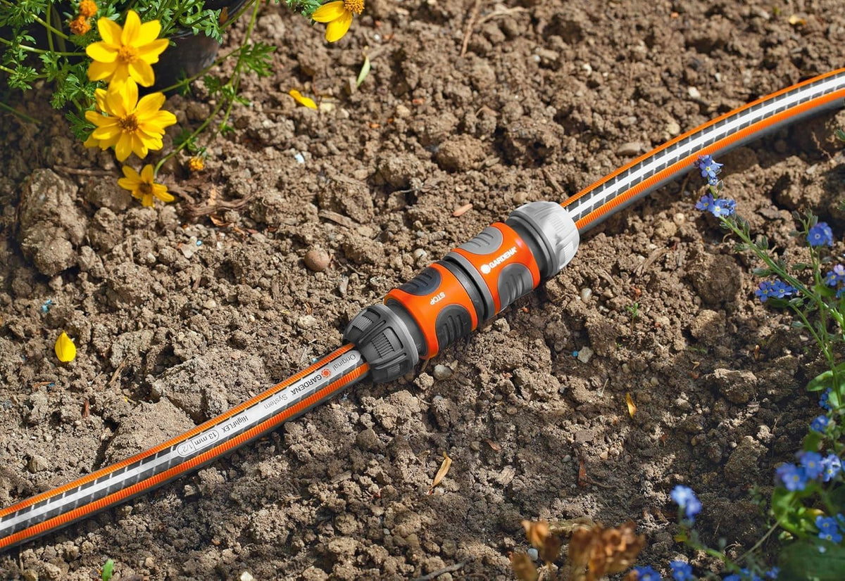 coupling, connection piece for secure hose connection, connection of two hoses for extension, to the transition from 13 mm (1/2) to 13 mm (1/2) hoses, packed (2931-20) (Pack of 1)