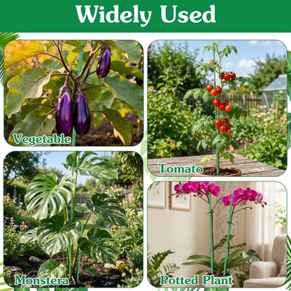 Garden Stakes 17Inch 40Pack,DIY Tall Plant Support Stakes of4Ft,5Ft,6Ft,7Ft